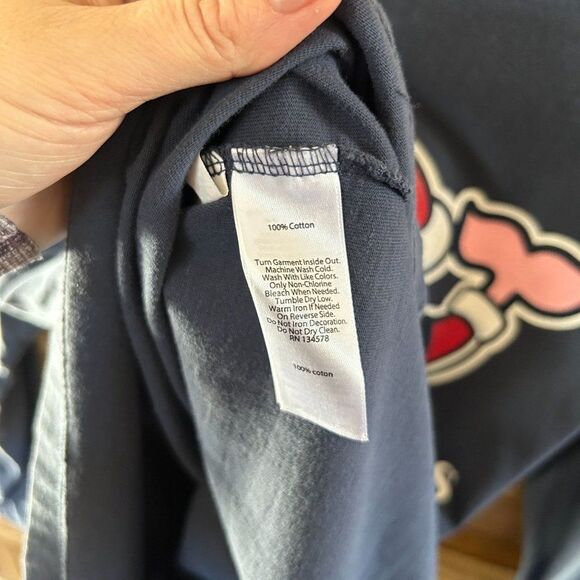 Men's Vineyard Vines Small Merry Christmas Shirt Long Sleeve Navy Santa Whale‎ - Picture 10 of 10